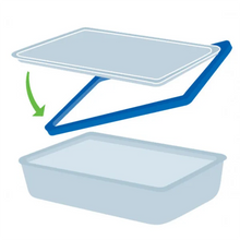 silicone gasket is not plastic on this Borosilicate glass storage dish