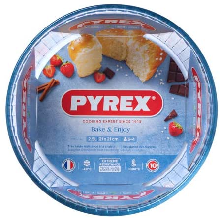 Bol En Verre Pyrex Soufflé-Form 21 Cm - Allant Au Four, Micro-ondes, Lave-vaisselle - Résistant Et Sain